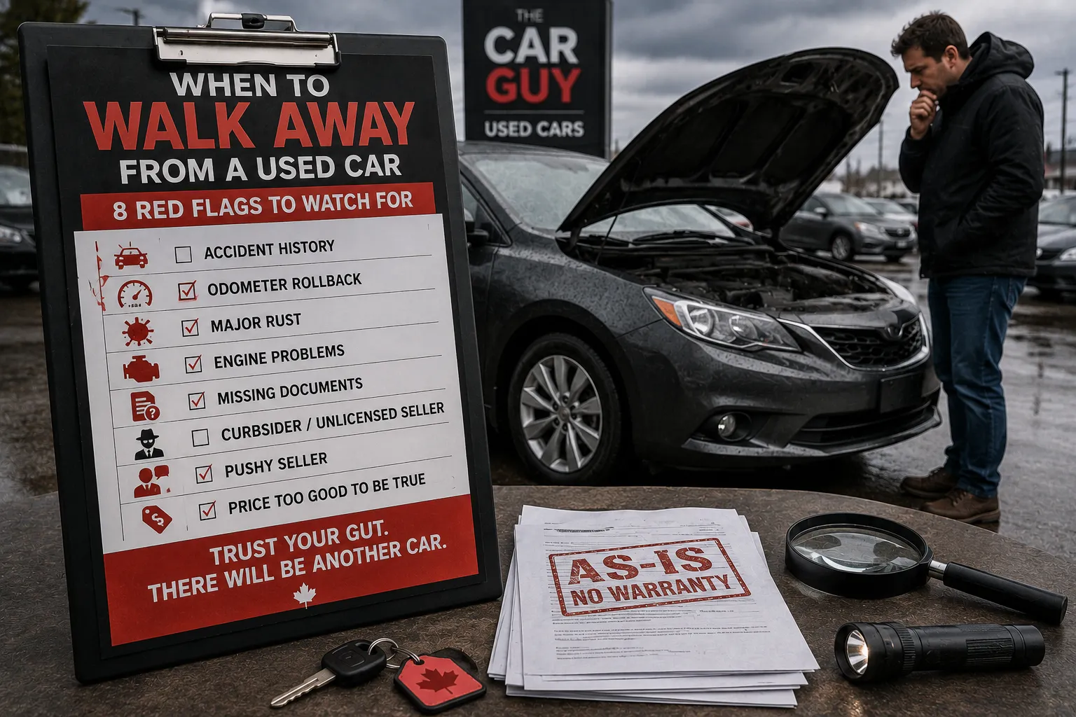 When to Walk Away From a Used Car: 8 Red Flags to Watch For